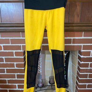 Yellow and Black Kids Bottoms